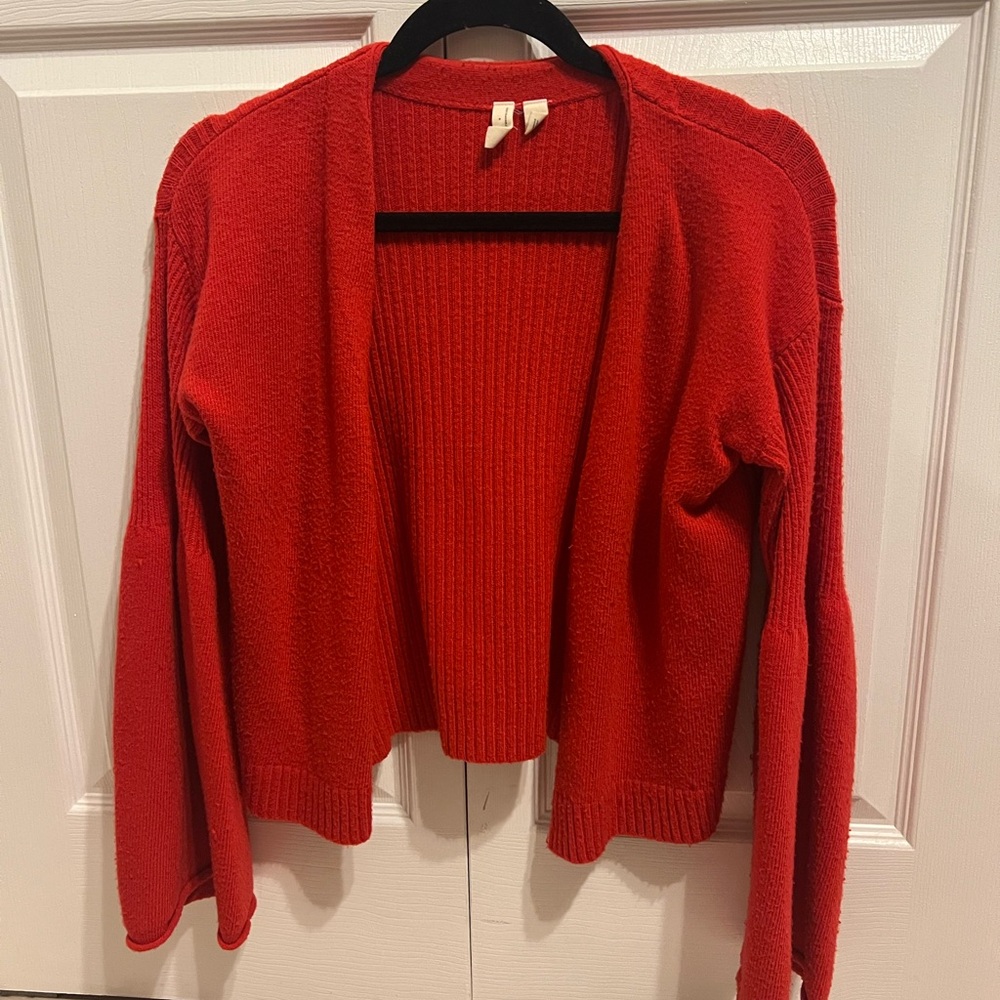 Anthropologie Bold Red Women's Cardigan